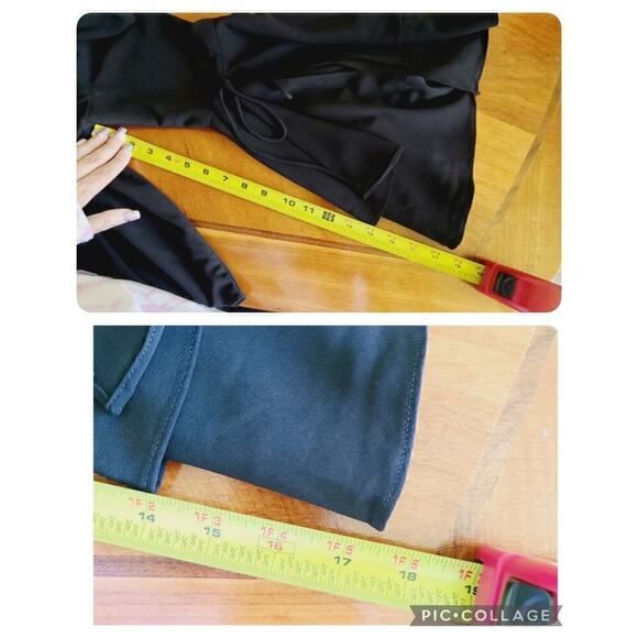 Witchy Whimsigoth Black Shirt Blouse Sz Small Bell Sleeves Fairygrunge NEW - Picture 11 of 12